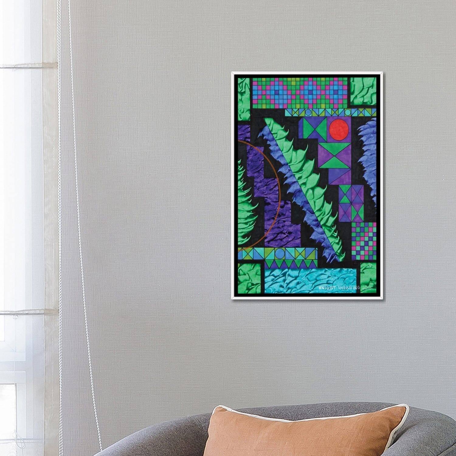 iCanvas "Feather In Your Cap" by Knight Sherring Framed Bed Bath